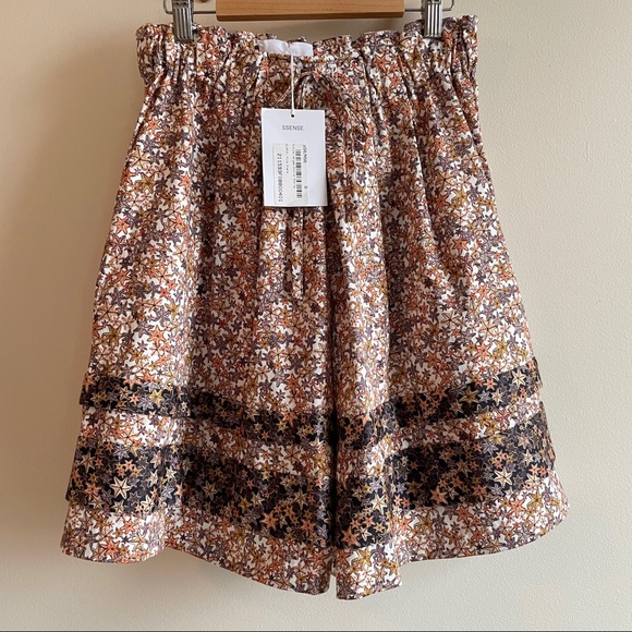 NEW Kika Vargas Gloria starfish printed shorts bloomers elastic waist size S